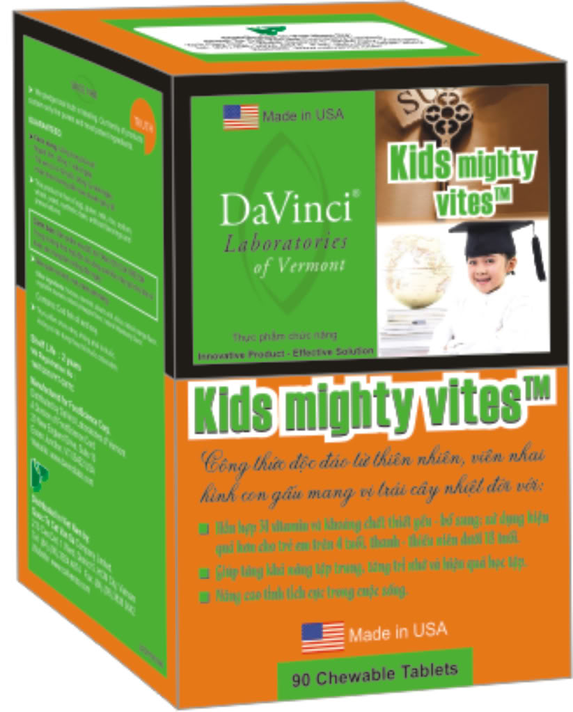 Kids Mighty Vites - Công Ty Cổ Phần Sản Xuất Thương Mại Dược Phẩm Trần Hoàng Long